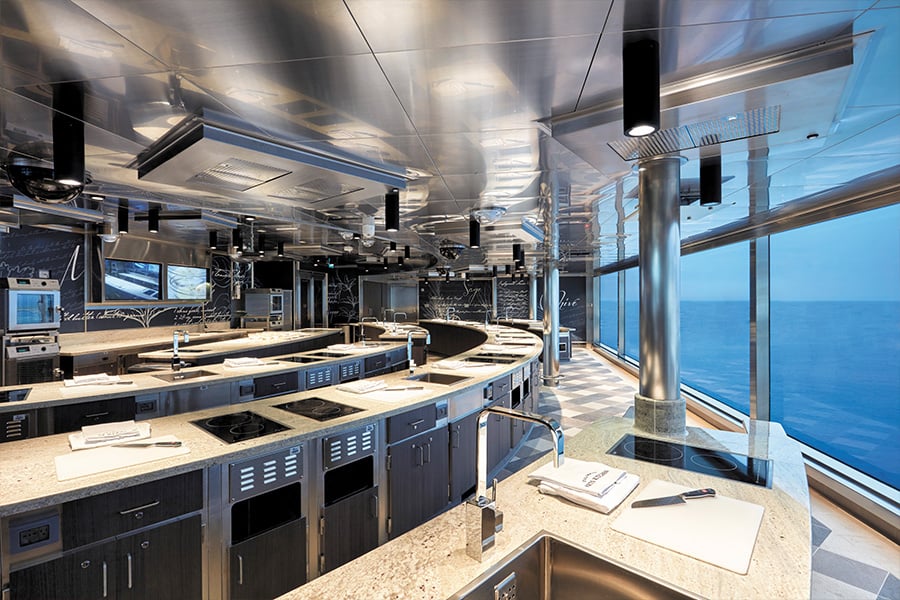 Regent Seven Seas Amenities Culinary Arts Kitchen