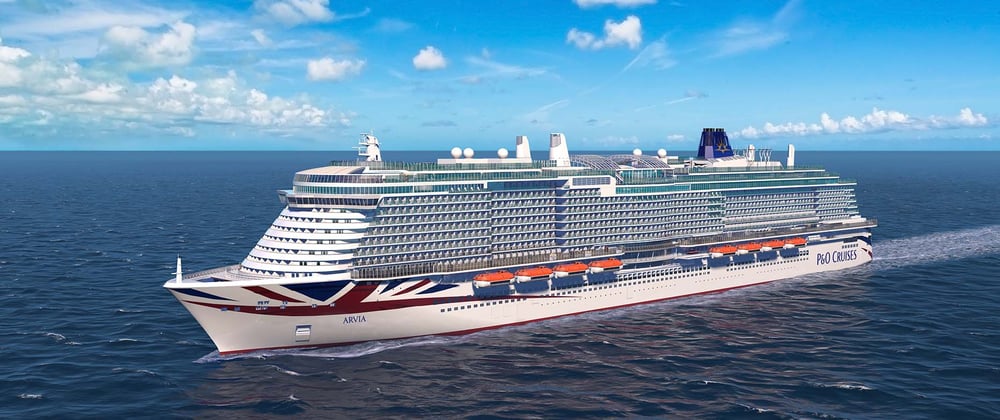 P&O's New Ship Arvia Arrives in Southampton