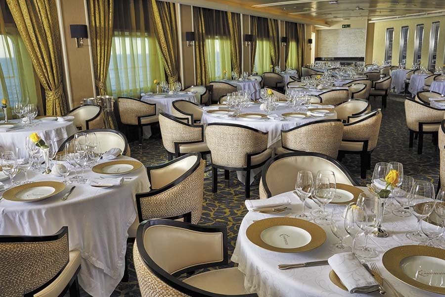 Regent Seven Seas Dining Chartreuse