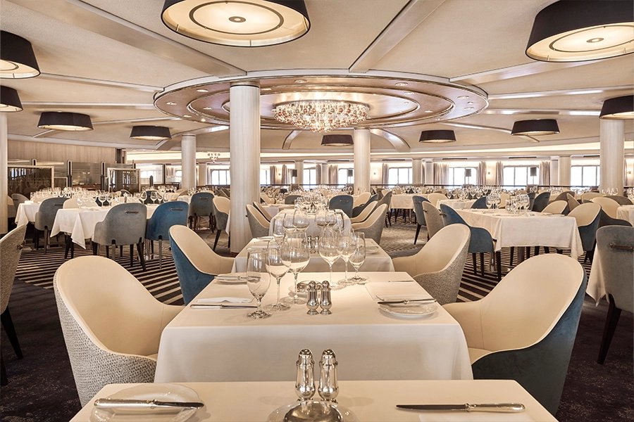 crystal cruises waterside restaurant