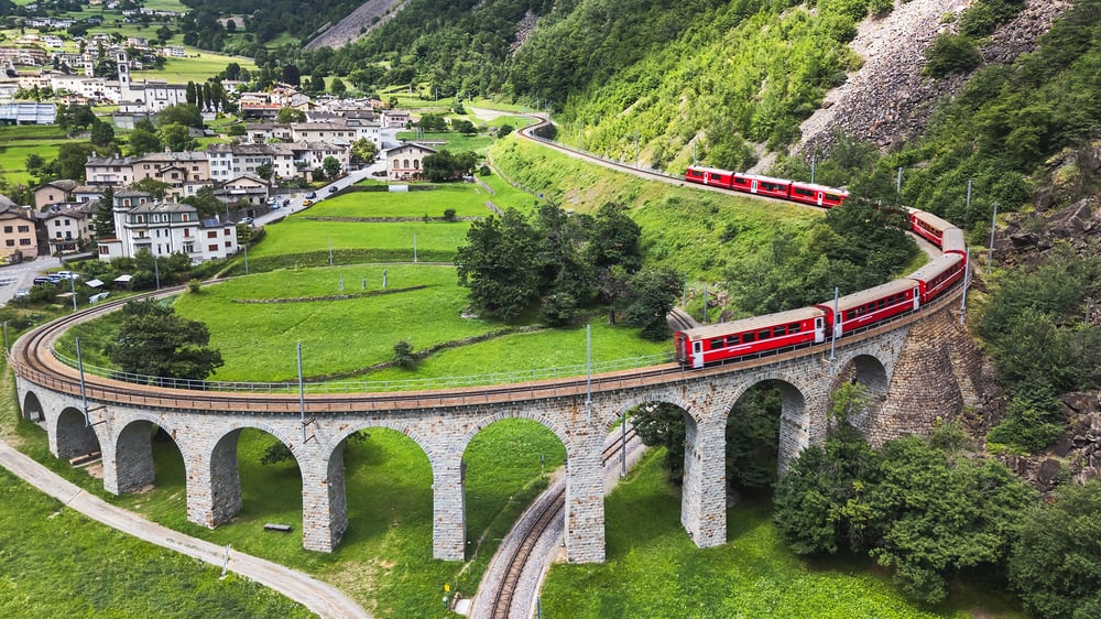 Italy and France Cruise with Swiss Alps Bernina Train Journey