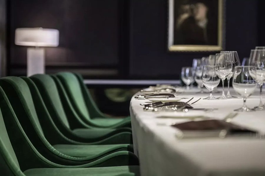 dining on a riverside cruise