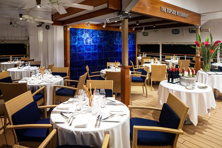 seadream dining topside restaurant