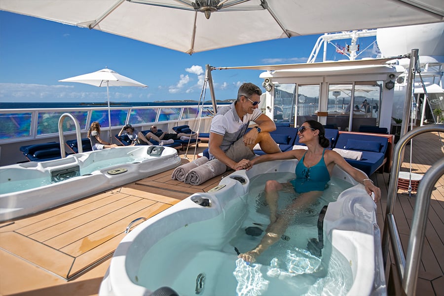 seadream whats included jacuzzis