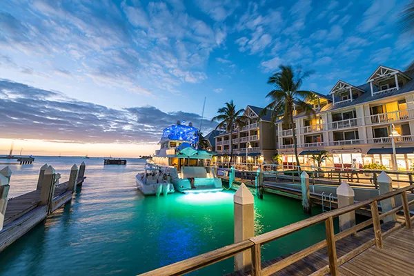 Halloween Cruise Destinations - Sunset near the coast in Key West Florida 