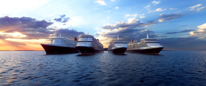 Cunard's Four Queens together