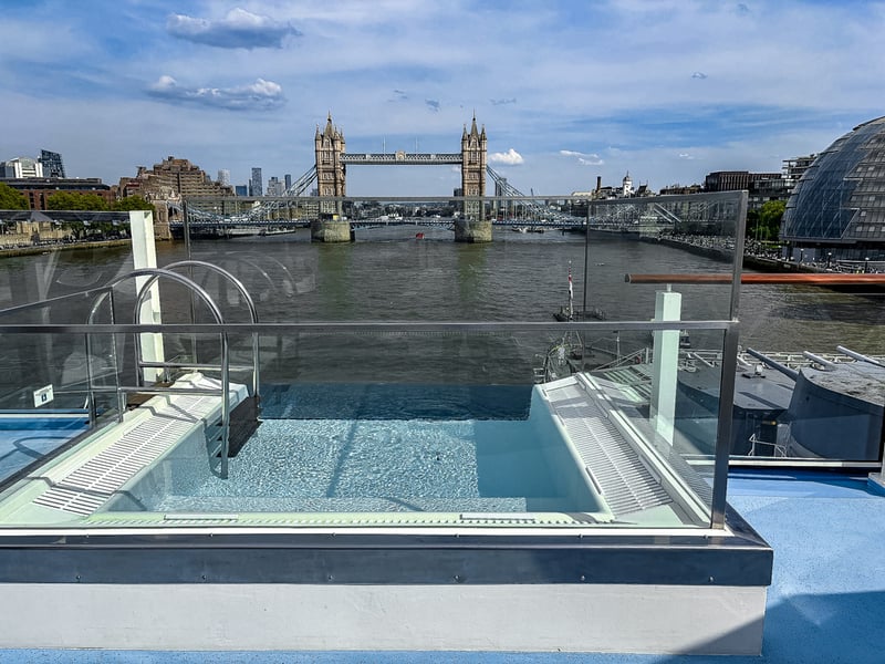 NG Endurance with Tower Bridge in the background