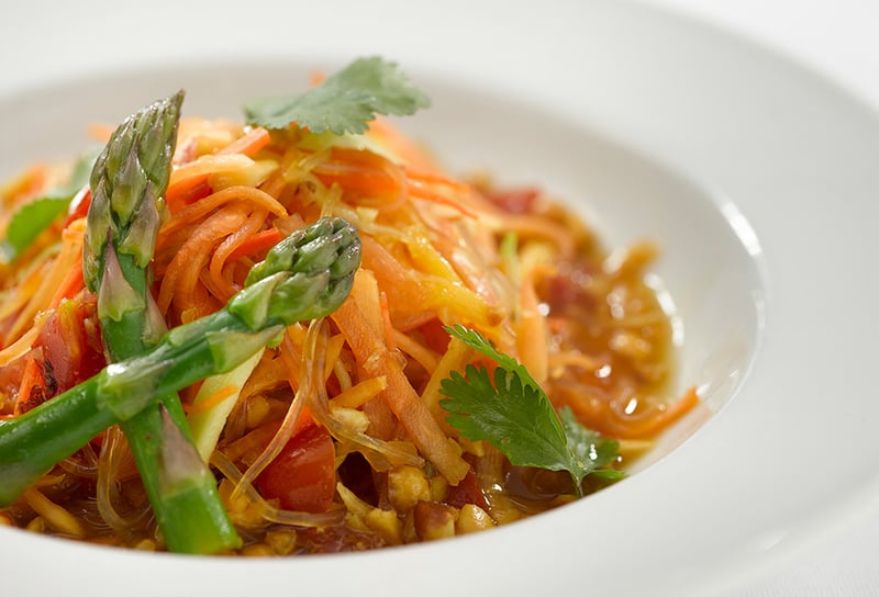 Plant-Based-Kelp-Noodle-Salad-Oceania-Cruises - How Luxury Cruise Lines Are Going Green in 2025