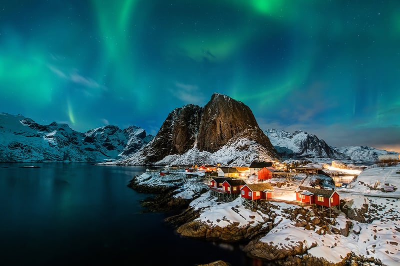Aurora borealis in Norway