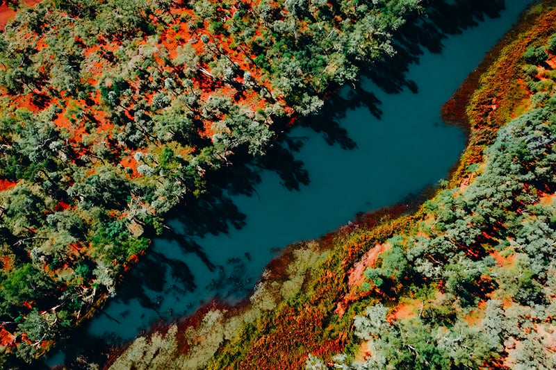 Australia Cruises Waterhole Aerial