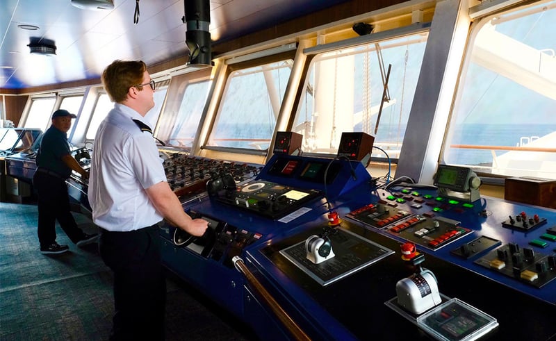 Bridge tour on Windstar's Wind Surf