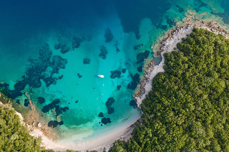 Caribbean Beach Aerial