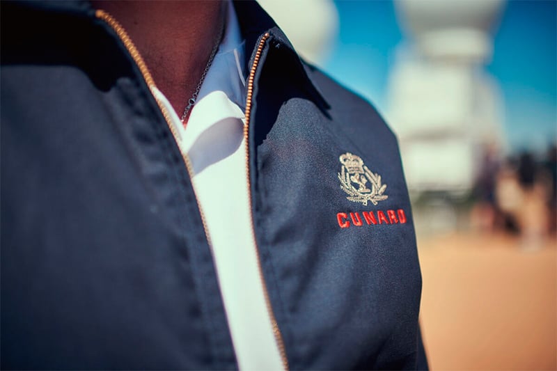 Crew onboard Cunard Cruises