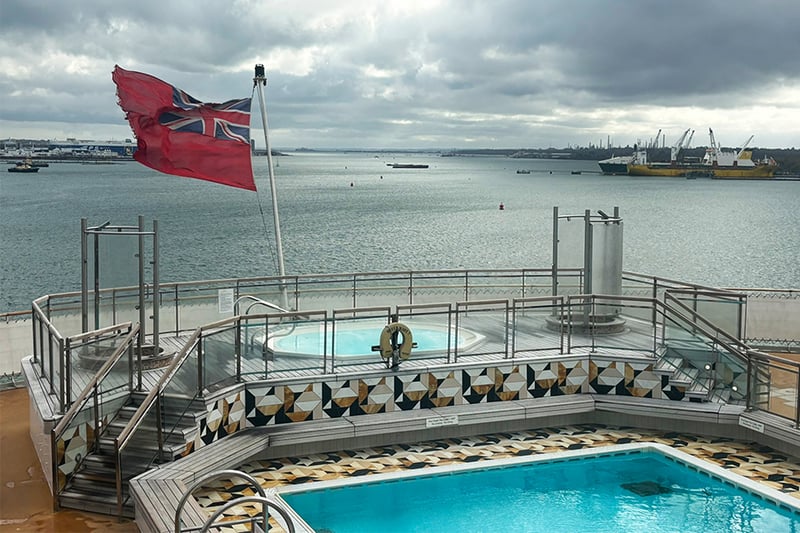 Cunard Queen Mary 2 Pool Deck