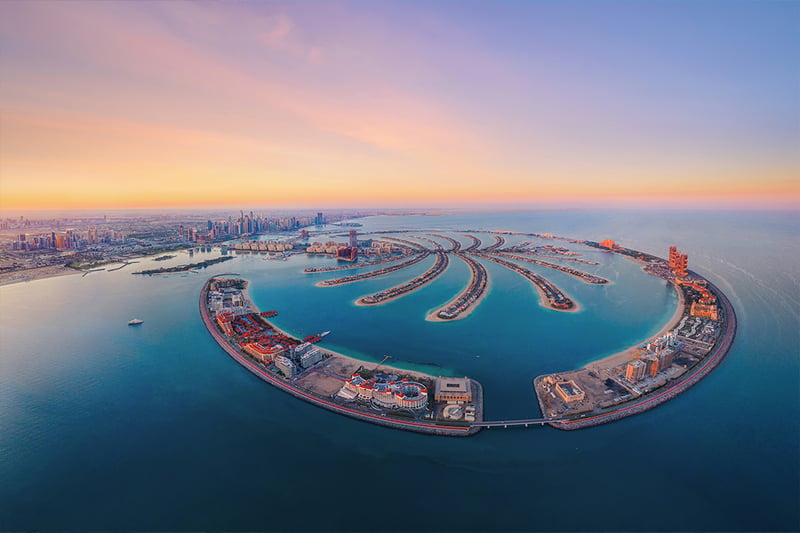 Middle East Cruises The Palm Jumeirah Island