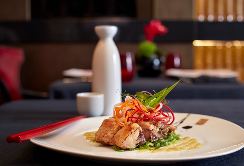 Baby Back Rib Salad on Oceania Cruises Red Ginger Restaurant - Oceania vs Azamara Which Cruise Line Should You Choose
