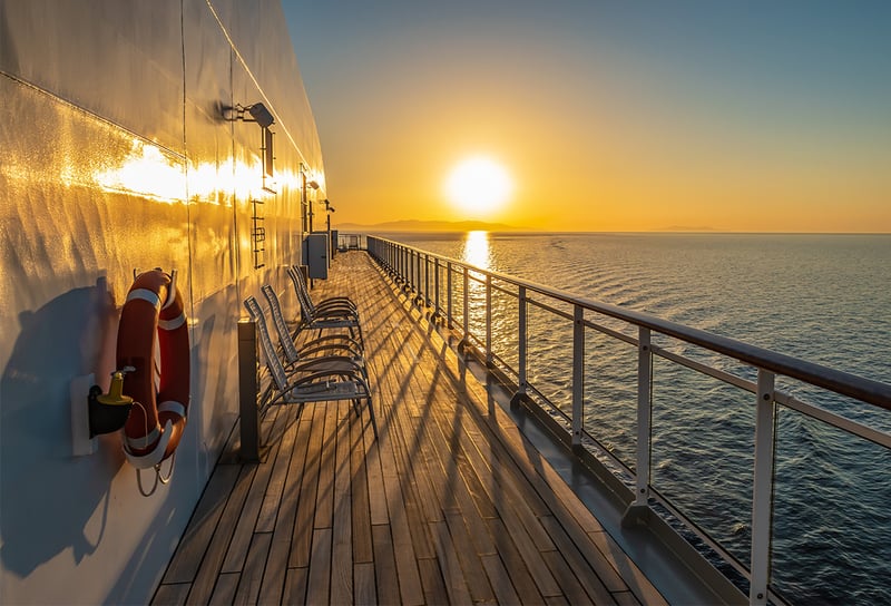 Luxury Cruising at sea