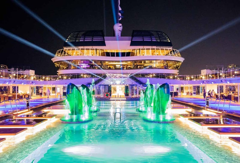 MSC Cruises from Southampton in 2026 - the pool deck on MSC Virtuosa