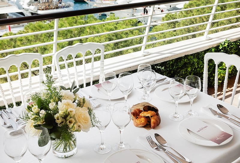 Dining onboard SIlversea Cruise in Restaurant n Monaco Monte Carlo