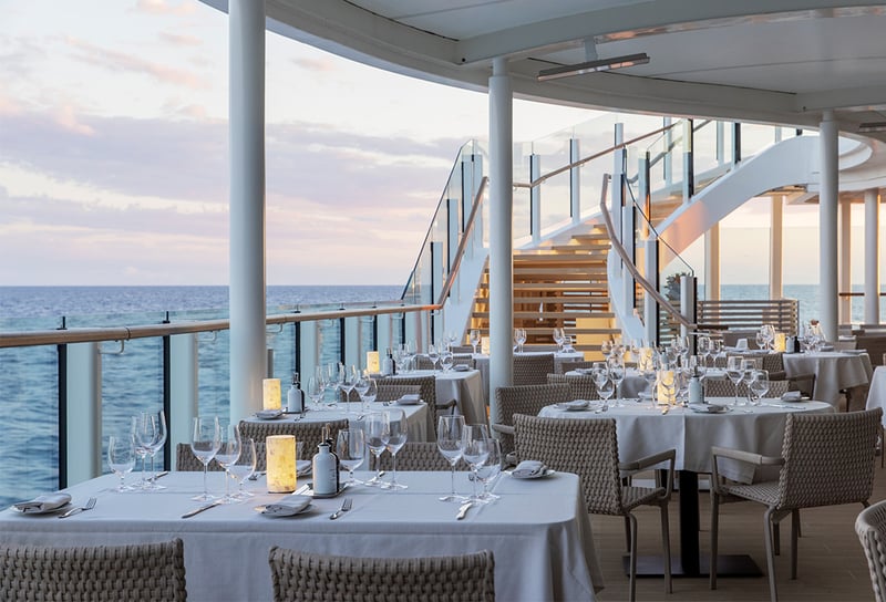 La Terrazza Restaurant on Silversea Cruises - Silversea Restaurants Dining Guide