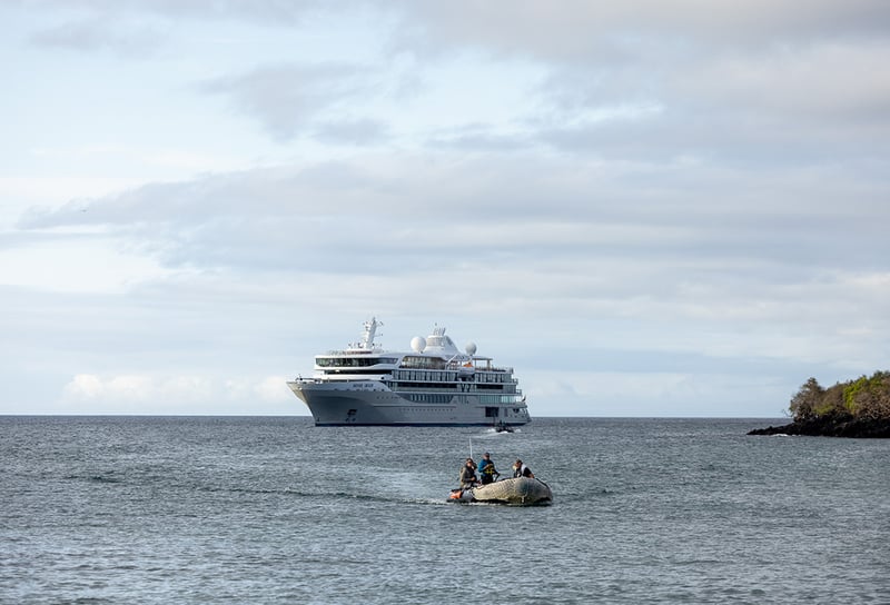 Silversea Cruises Silver Origin in the Galapagos Florena Island Punta Cormorant - Silversea vs Other Luxury Cruise Lines
