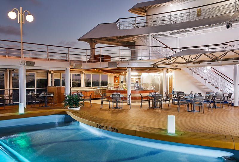 The Pool Grill on Silversea Cruises Ship - Silversea Restaurants Dining Guide