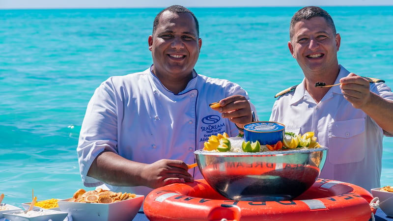 seadream caribbean champagne and caviar