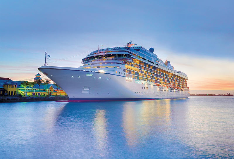 Oceania Cruises Ship fleet in Port Marina Caribben Nassau - First Look The Reinspiration of Oceania Marina