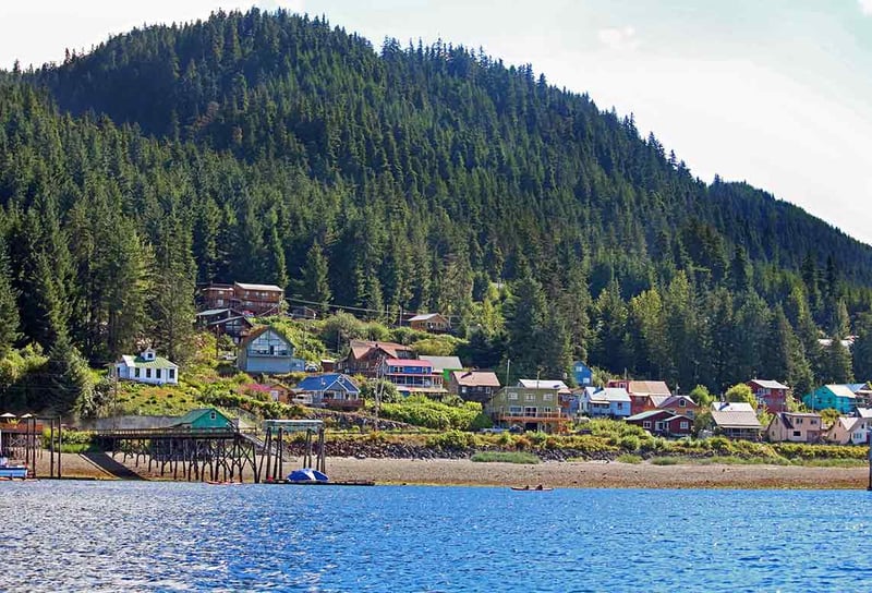 Small-town-of-Hoonah-Alaska-Icy-Strait-Point-Luxury-Cruise-Lines