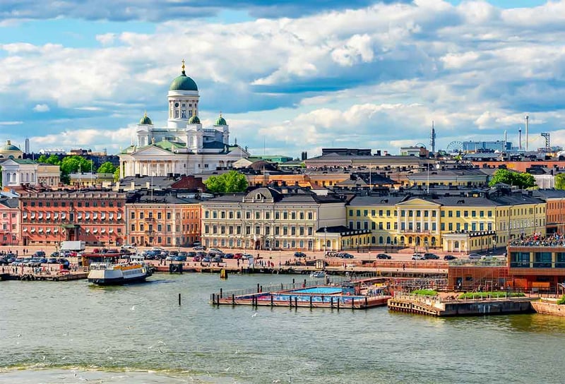 Helsinki-skyline-with-Helsinki-Cathedral-Finland-Which-cruise-lines-operate-from-Dover-in-2027