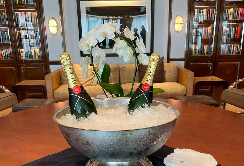 Moet-in-Library-on-Oceania-Vista-Dom-Perignon-Tasting-on-Oceania-Vista-Oceania-Cruises-Dom-Pérignon-Experience-Aboard-Oceania-Vista-Our-Review