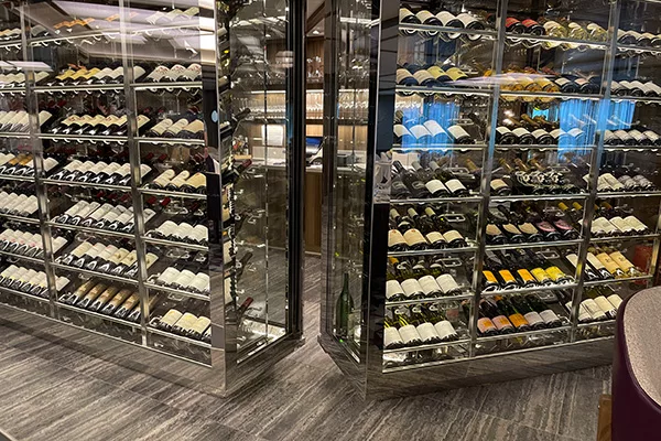 Wine Selection in The Restaurant on Seabourn Venture - Seabourn Venture Review May 2023