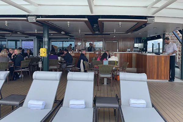 Sky Bar on Seabourn Venture - Seabourn Venture Review May 2023