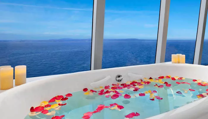 Spa Bath onboard Oceania Cruises.