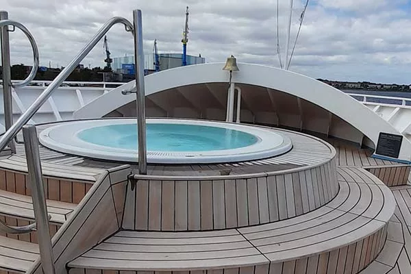 The whirlpool on deck five