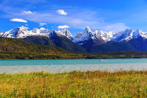 Top Autumn Luxury Cruise Destinations - Alaska with icy mountains and clear skies