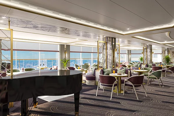 Carinthia Lounge on Cunard Queen Anne