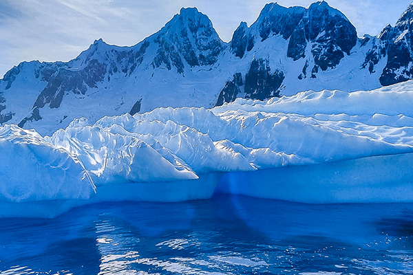 Close up of Iceburg in Antarctica