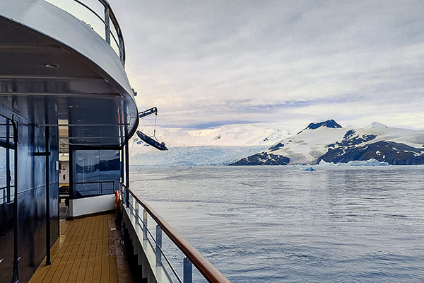 Snowy Mountains In Antarctica